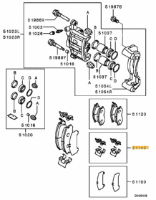 Clip set, front brake Brembo Evo 6-9