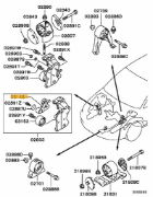 Arm timing belt tensioner - Evo 4-9