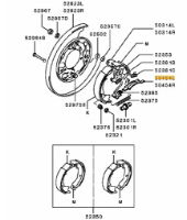 Strut parking brake LH