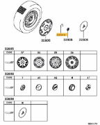 Spring, disc wheel center cap - Evo 6TME