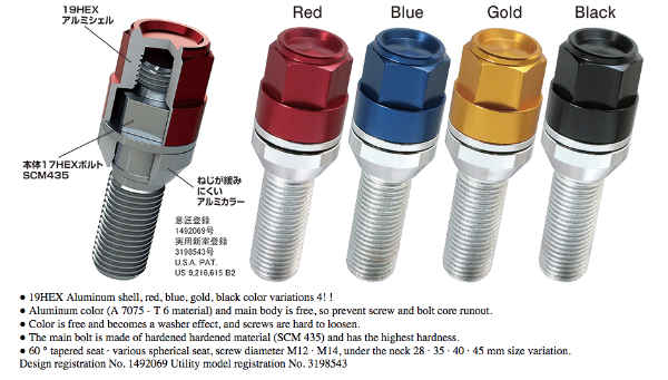 KYOEI: BMW WHEEL BOLTS - M14 X 1.25 60° SEAT