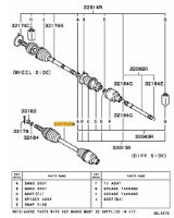 Shaft assy,FR axle drive RH