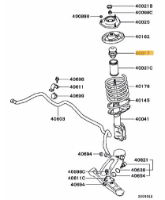 Damper, front suspension