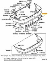 Air dam rear bumper side RH