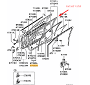 Main Door Seal Ft Left Evo 4-6