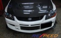 Rexpeed RA-Style Carbon Front Splitter - Evo 9