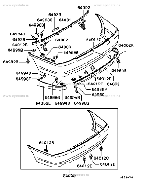 Air dam rear bumper