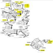 Rear Diff Bolt Kit:  EVO 5 & 6 GSR 