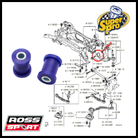 SuperPro: Front Lower Arm Bush  - Front  (Small) - Evo 7-X & Evo X Rear Upper Arm Front 