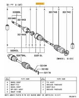 Boot kit Front Driveshaft Outer Evo 4-6