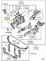 Panel,headlamp support,RH