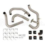 ETS: 04-07 SUBARU STI BRUSHED TITANIUM FRONT MOUNT INTERCOOLER PIPING KIT