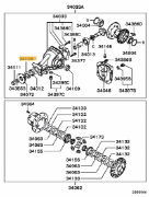 Oil seal Rear RS Diff Pinion Evo 4-9