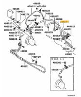 Steering oil return hose