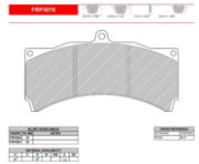 Ferodo: DS Uno Brake Pad Set - (AP 5555 Kit 330x28 (Evo 4-6) etc)