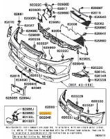 Cover front fog lamp LH